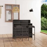  Barska garnitura 3-delna z blazinami siva | Shoptok.si