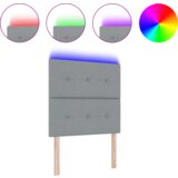 vidaXL LED Uzglavlje Svjetlosiva 80 cm Platno | shoptok.hr