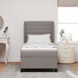 Box Spring Krevet s Madracem u Taupe boji 80x200 cm Tekstil | shoptok.hr