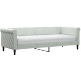  The Living Store Dnevna postelja z vzmetnico svetlo siva 80x200 cm žamet - Dnevna Postelja Z Vzmetnico, (21450222) | Shoptok.si