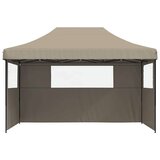 Šator za svadbe - šator za zabave Sivo-smeđa 292 x 440 x 315 cm Oxford tkanina - Sivo-smeđa s dvije bočne zidove Da | shoptok.hr