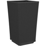 vidaXL Vrtna korita 2 kosa črna 32,5x32,5x57 cm PP | Shoptok.si