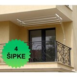  Plafonska sušiliica za veš sa 4 šipke - 1.40m | ePonuda.com