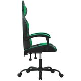  Igraća stolica crno-zelena od umjetne kože | shoptok.hr