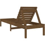 vidaXL Ležalnik medeno rjav 199,5x60x74 cm trdna borovina | Shoptok.si