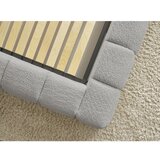 Bobochic Paris Svijetlo sivi tapecirani bračni krevet s prostorom za odlaganje s podnicom 180x200 cm Mont Blanc – | shoptok.hr
