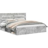  Konstrukcija postelje Beton 180 x 200 cm Masivno borovo les, (5000102745) | Shoptok.si