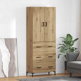  Highboard Umjetnički hrast 69,5 x 34 x 180 cm Konstruirano drvo | shoptok.hr