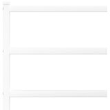  Metalni okvir krevet bez madraca s uzglavljem bijeli 75x190 cm | shoptok.hr