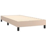 Krevet s oprugama i madrac cappuccino 80x200 cm od umjetne kože | shoptok.hr