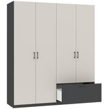 Mömax Garderobna Omara Mila, Kašmir, Antracit | Shoptok.si