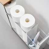 YAMAZAKI Bela kovinska kopalniška polica 14x55 cm Tower – | Shoptok.si
