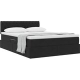  s od storage s uzglavljem Crna 140 x 200 cm Baršun | shoptok.hr