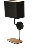  Zidna lampa Keto, Sa prekidačem, 1x40W, E14, Crna Cene
