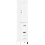  Visoka komoda bijeli 34,5x34x180 cm od konstruiranog drva | shoptok.hr