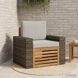  Srednja sofa za van Prirodna Smeđa 63 x 87 x 73 cm u