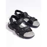 Shelvt Comfortable Men's Black Velcro Sandals | Shoptok.si