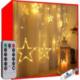 Malatec Novoletne lučke svetlobna zavesa 138 LED toplo bela 8 funkcij USB zvezdice, (20825580) | Shoptok.si