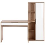 Modern Living Pisalna Miza Laurent, Barva Hrasta, Bela | Shoptok.si