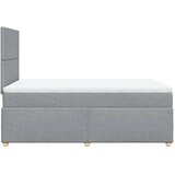  Krevet s oprugama i madracem svjetlosivi 120x190 cm od tkanine | shoptok.hr