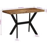  Blagovaonski stol 110 x 55 x 75 cm od masivnog drva manga | Eponuda.com