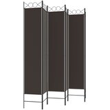 Sobna pregrada s 6 panela smeđa 240x220 cm od tkanine | Eponuda.ba
