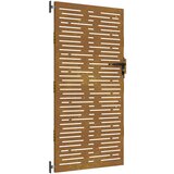  Vrtna vrata 85 x 175 cm od čelika COR-TEN četvrtasti dizajn | shoptok.hr
