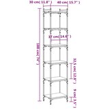  Regal za knjige sa 6 razina boja hrasta 40 x 30 x 188 cm drveni | Shoptok.si