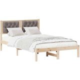  Okvir za krevet Sivo-smeđa 135 x 190 cm tkanina | shoptok.hr