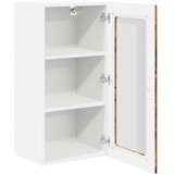  Zidni stakleni ormarić Lucca Staro drvo 40 x 31 x 80 cm | shoptok.hr