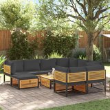vidaXL 10-dijelna set vrtnih sofa s jastucima masivno bagremovo drvo | shoptok.hr