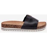 Boto Women's Cork Platform Slippers With Decorative Detail Black Vessira | shoptok.hr
