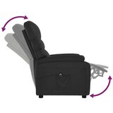 Električni naslonjač od umjetne kože crni | shoptok.hr