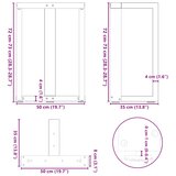  Noge za blagovaonski stol T-oblika 2 kom Bijele 50x35x(72-73) cm Čelik | shoptok.hr