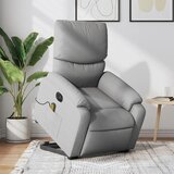 Maison Chic Električni masažni naslanjač - Relax naslanjač s funkcijo vstajanja svetlo siv, (22062154) | Shoptok.si