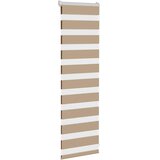 Zebra zavjesa Pješčano smeđa 45x100 cm Širina tkanine 40,9 cm Poliester | Shoptok.si