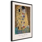  Slika - Gustav Klimt - The Kiss (1 Part) Vertical 60x90 U crnom drvenom okviru | shoptok.hr