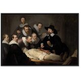  Slika - Rembrandt – The Anatomy Lesson of Dr. Tulp 90x60 U crnom drvenom okviru | shoptok.hr