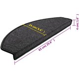  Prostirke za stepenice 10 kom 65x24x4 cm antracit poluokrugle velike | shoptok.hr
