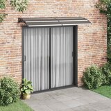 Nadstrešnica za vrata crna 240 x 75 cm PC | shoptok.hr