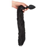 Bad Kitty - set mačjih ušiju s mačjim repom za analni dildo - crni (2 dijela) | shoptok.hr