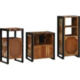 vidaXL Set namještaja za kupaonicu 3 pcs Čvrsto reciklirano drvo | shoptok.hr