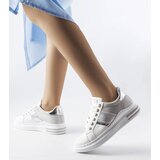 Gemre White sneakers with grey inserts Deans | Shoptok.si