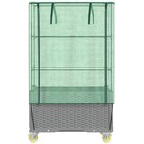  Povišena gredica s pokrovom i kotačima 80 x 50 x 182 cm | Eponuda.com