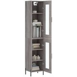 vidaXL Visoka komoda siva sonome 34 5x34x180 cm od konstruiranog drva | shoptok.hr