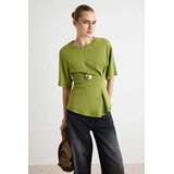 TRENDYOLMILLA Trendyol ženska majica Twoaw27Ts00006, maslinasta | Eponuda.com