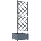  Vrtna saksija Svjetlosiva 40 x 40 x 125,5 cm PP | shoptok.hr