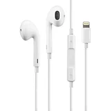 slušalke z mikrofonom mega bass za apple iphone 7 / 7 plus / 8 / 8 plus / se (2020) / x / xs / xs max / xr / 11 / 11 pro / 11 pro max - bele
