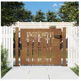 vidaXL Vrtna vrata 105x80 cm Corten jeklo dizajn bambusa | Shoptok.si