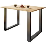 MID.YOU Pisalna Miza Lona, Barva Hrasta, Črna, 140x80cm | Shoptok.si